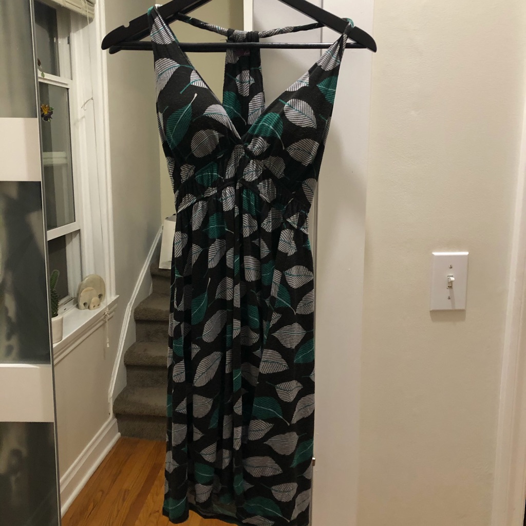 Leaf Patterned Sundress